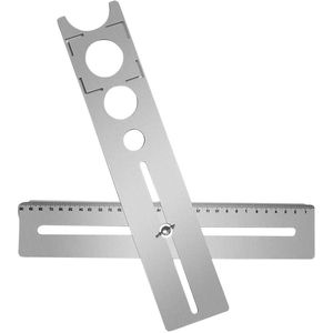 Stainless Steel Ceramic Hole Locator Adjustable Die Cutting Hand Tool for Home Decoration