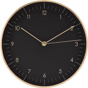 Eenvoudige Minimalistische Quartz-Wandklok In Scandinavisch Design Met Secondewijzer - Keukenklok - Woonkamerklok - Kantoorwandklok - Moderne Interieurdesign - Cadeau Idee - Zwart