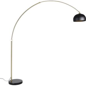 QAZQA xxl - Moderne Vloerlamp | Staande Lamp met kap - 1 lichts - H 269 cm - Zwart - Woonkamer | Slaapkamer