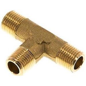 R 1'' Buitendraad Messing T-stuk 16 Bar - FL3T-M-B-100R