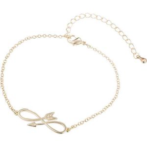 24/7 Jewelry Collection Infinity Pijl Armband - Goudkleurig