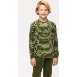 Woody pyjama unisex - eend - golven -242-10-PLC-V/947 - maat 86