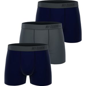My Essential Clothing Basic Boxershorts Katoen Biologische herenshorts Ondergoed MYE1BCX3 Set van 3