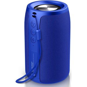 Bluetooth speaker donkerblauwt-Supersubwoofer-Bluetooth 5.0-stereo-surroundgeluid-IPX5 waterdicht-Ondersteuning TWS, TF-donkerblauwt