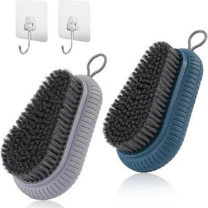 Nagelborstel set van 2 - Harde borstels - Duurzame nagelreinigingsborstels met hangend touw