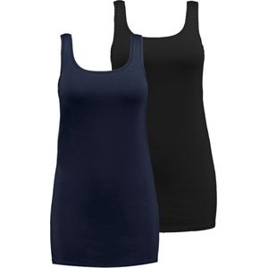 MS Mode Top 2-pack katoenen lange singlet