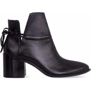 Mangará Dames schoenen Attalea Leder - 6,5cm Blokhak - Zwart - Maat 39