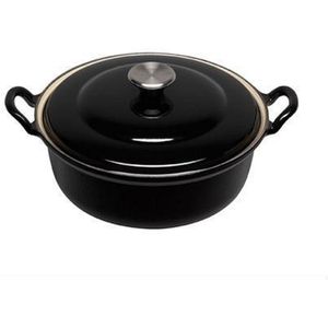 Le Creuset Faitout Braadpan - 2,4 l - Ø 24 cm - Ebbenzwart