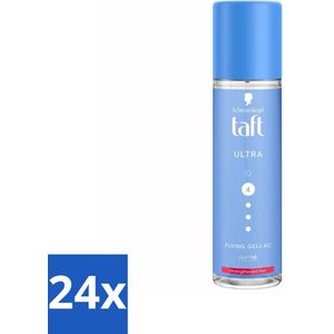 24 x Taft - Ultra 4 - Fixing Gellax - Ultieme controle - 200 ml - Haarspray - Stylingspray - Haarfixatie - Sterke Hold - Langdurige Fixatie