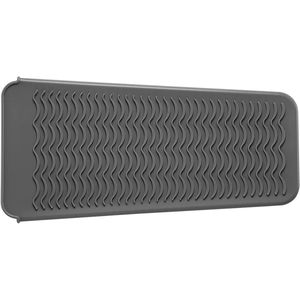 JeiibrZui Siliconen Hittebestendige Mat - Hittebestendige Mat Voor Aanrecht - Beschermt Kaptafel Tegen Brandwonden En Wegglidende Tools - 1 Stuk - Algemeen Gebruik Grijs