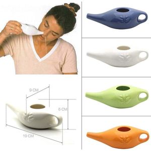Keramische Neti Pot Professionele Nasale Irrigatie Yoga Comfortabele Uitloop - Sinus Rhinitis Allergie590717