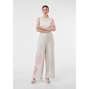 comma - Pantalon - Linnenblend - Wijd - Casual
