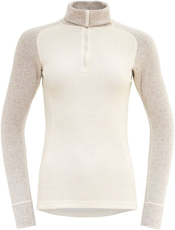 Devold - Duo Active Merino 205 Z Neck - Damesondergoed - Wit