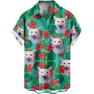 Zomerse Hawaii shirts met grappige bloemenprint voor heren - Luxe en formeel - Korte mouwen - Volwassenen