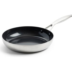 GreenPan Koekenpan Geneva - RVS - ø 20 cm - keramische anti-aanbaklaag