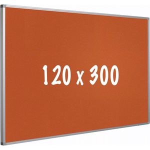 Prikbord kurk PRO - Aluminium frame - Eenvoudige montage - Punaises - Prikborden - 120x300cm