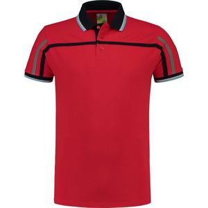 ##Lemon & Soda 3595 Heren Regular Fit Polo-Red-L