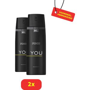 AXE You XL - Deodorant Bodyspray - 2x 200ml voordeelverpakking