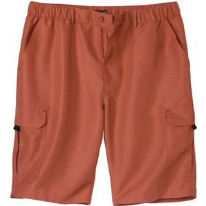 ATLAS FOR MEN - Terracotta cargobermuda van microvezel - Heren - Verkrijgbaar in grote maten - XL