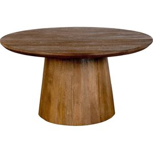 Goossens Zara Salontafel - Hout - 75 x 40 x 75 cm - Rond