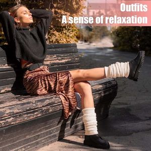 Zachte Wollen Beenwarmers - Perfect voor Winter - 1 Paar - Wit - M