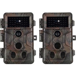 Lexium Wildcamera voor Buiten - Wildcamera met Nachtzicht - WiFi - Hoge Resolutie - Waterdicht - Wild Camera - Premium