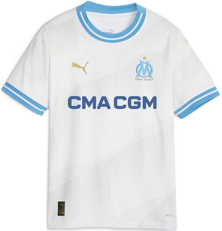 Puma - Olympique Marseille 23/24 - Korte Mouw T-shirt - Wit