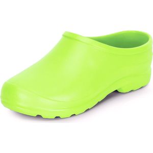 Ladeheid Unisex Clogs Tuinklompen - Tuinschoenen - Lichte - Dames - Heren - Neongroen 4173 - 37 - LA-DW-Xclap