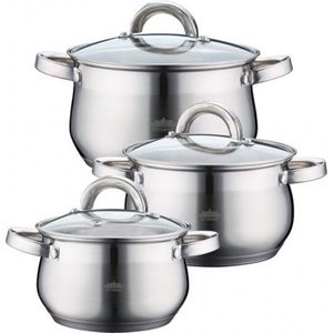 Peterhof Stainless Steel Cookware Set 6pcs