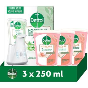 Dettol Automatische Zeepdispenser + Navulling - Galamboter - 3x 250 ml