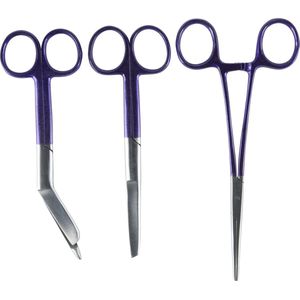 Verpleegkunde set Paars - Mast Medical – Kocher – Verbandschaar – Chirurgische Schaar - Verpleegkundige - Verpleegkunde