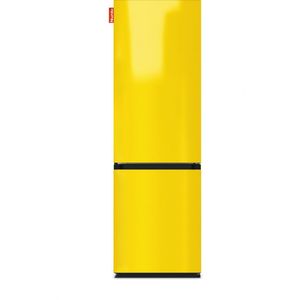 NUNKI LARGECOMBI-AYEL Combi Bottom Koelkast, E, 198+66l, Lucid Yellow Gloss All Sides