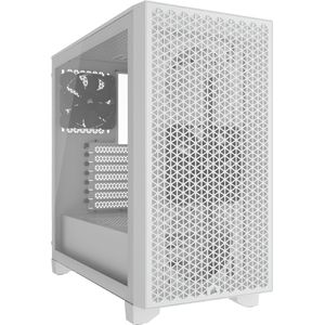 Mid-Tower PC-Behuizing met Hoge Luchtstroom en Ruimte voor Ventilatoren - Geschikt voor GPU tot 360 mm en 8x 120 mm - Wit