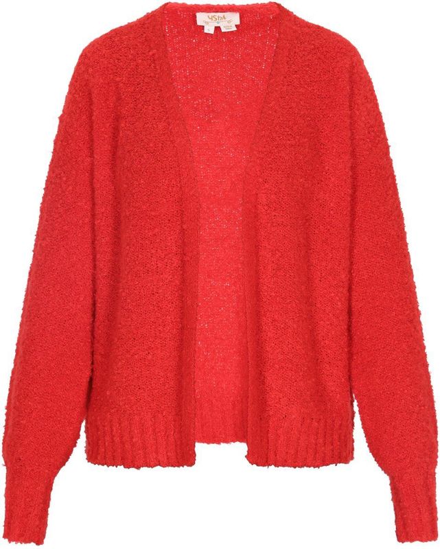 usha - Gebreid Vest - Relaxte Pasvorm - Lange Mouwen