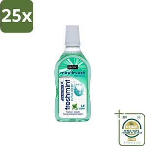 25 x Sence - Fresh Freshmint - Mondwater - Fris & Muntig - 500 ml - Grootverpakking - Mondwater - Mondverzorging - Tandplak - Frisse Adem - Mint