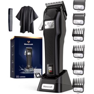 Mancraft Draadloze Tondeuse Mannen - Trimmer voor Baard en Hoofdhaar - 10 lengtestanden - Haartrimmer