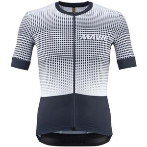 Mavic Aksium Graphic Korte Mouw Wielertrui Blauw L Man