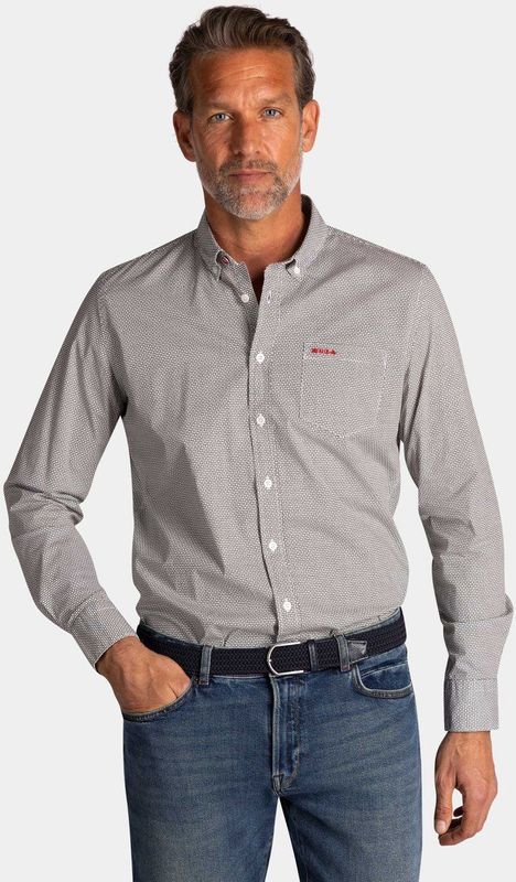 NZA - Groene - Katoenen Stretch Overhemd