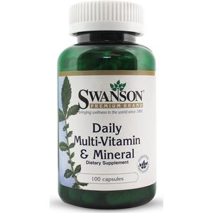 Vitaminen - Daily MultiVitamin & Mineral - 100 Capsules - Swanson -