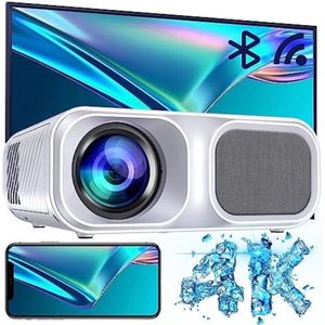 Mini Projector - Mini Beamer - Met Wifi en Bluetooth - Native 1080P - 9800 Lumen