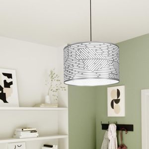 INSPIRE - Hanglamp 1 lamp - SLOTS - 1 x E27 60W - Ø38 CM - Metaal - Nikkel