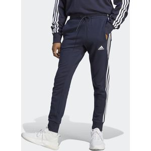 adidas Sportswear Essentials French Terry Tapered Cuff 3-Stripes Broek - Heren - Blauw- XL