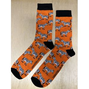 SOKn. Trendy sokken *ZEBRA'S* maat 40-46 (ook leuk om kado te geven !)