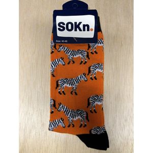 SOKn. Trendy sokken *ZEBRA'S* maat 40-46 (ook leuk om kado te geven !)