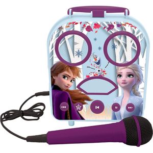 Frozen 2 Anna & Elsa Mijn Geheime Draagbare Luidspreke Met Microfoon Karaokefunctie TF Kaartsleuf Aux Ingang Blauw BTC050FZ