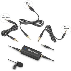 Saramonic LavMic Dual Audio Mixer met Lavalier Microfoon voor DSLR/GoPro/Smartphones