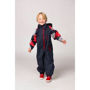 Ducksday Regenpak – Regenoverall – Waterdicht & Ademend – PFAS-vrij – Gerecycled Polyester – Maat 116/122 – Buck