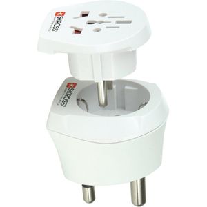 Skross 1.500202-E - Reisstekker - combo-landadapters - Wit - meer dan 150 landen