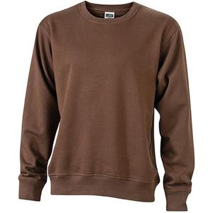 James and Nicholson Uniseks werkkleding Sweatshirt (Bruin)