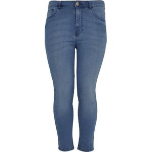 Yoek | Grote maten - dames jeans skinny 7/8 - lichtblauw